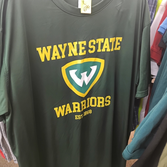 Wayne State Warriors Green Short Sleeve Tee - Picture 1 of 7